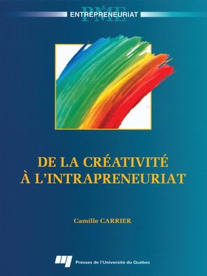 cover image of De la créativité à l'intrapreneuriat